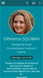 Mobile Screenshot of clemence-squiban.com