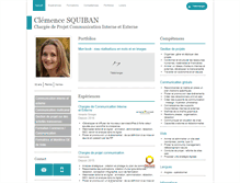 Tablet Screenshot of clemence-squiban.com